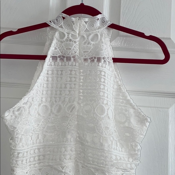 WHITE LACE PENCIL DRESS - Picture 7 of 8